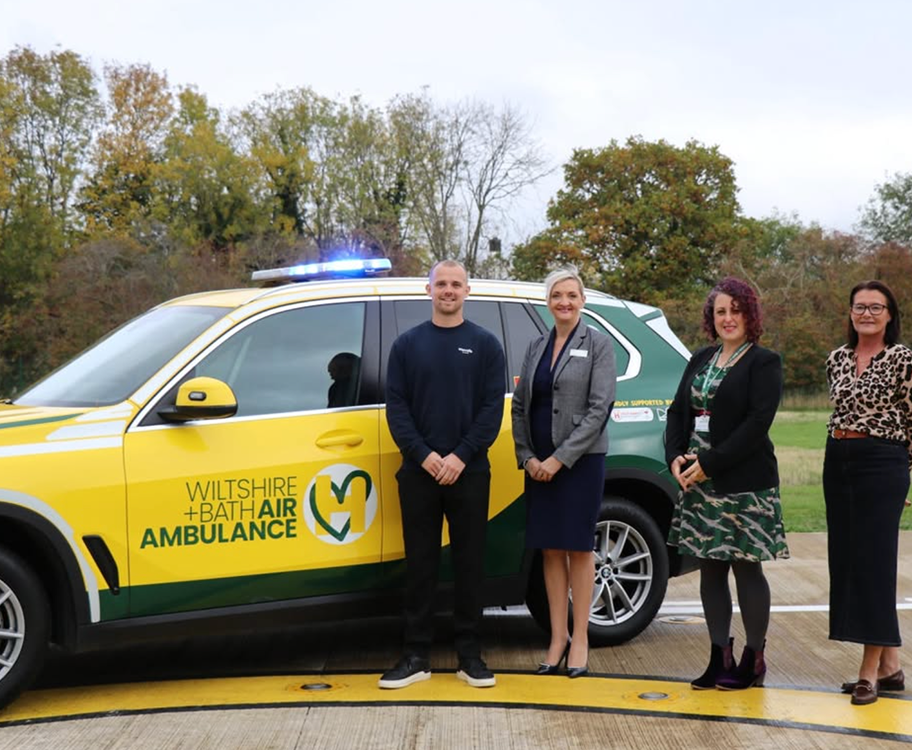 Elevate Cloud team with Wiltshire and Bath Air Ambulance
